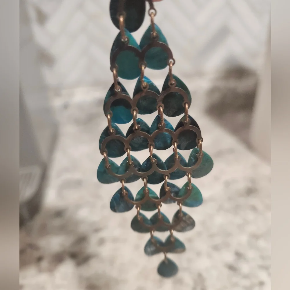 Seashell dangle earrings - Picture 5 of 5